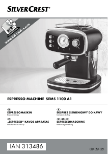 Bruksanvisning SilverCrest IAN 313486 Espressomaskin