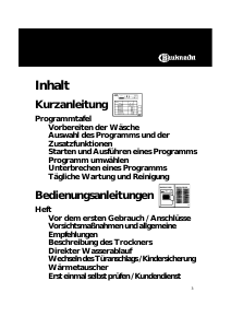 Bedienungsanleitung Bauknecht TRK 68500/1 Trockner