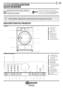 Mode d’emploi Bauknecht TRPC 8652 ELITE Sèche-linge