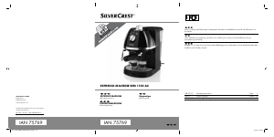 Εγχειρίδιο SilverCrest IAN 75769 Μηχανή εσπρέσο