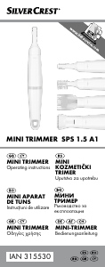 Priručnik SilverCrest IAN 315530 Trimer za obrve