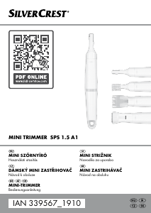 Használati útmutató SilverCrest IAN 339567 Szemöldökvágó