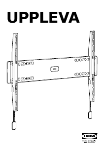 Manuale IKEA UPPLEVA (45kg) Supporto da parete