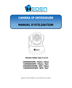 Mode d’emploi Heden CAMHED04IPN Caméra IP