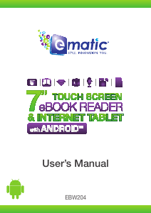 Handleiding Ematic EBW204 E-reader