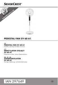 Instrukcja SilverCrest IAN 297649 Wentylator