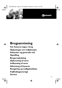 Brugsanvisning Bauknecht GTEA 195 Optima-1 Fryser