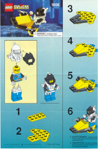 Instrukcja Lego set 1806 Aquanauts Paravane