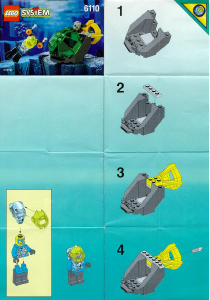 Manual de uso Lego set 6110 Aquanauts Submarina