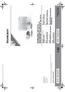 Manual SilverCrest IAN 302447 Food Dehydrator