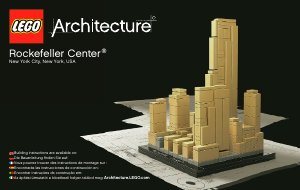 Bedienungsanleitung Lego set 21007 Architecture Rockefeller Plaza