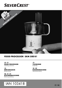 Handleiding SilverCrest IAN 103418 Keukenmachine