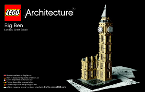 Manual Lego set 21013 Architecture Big Ben