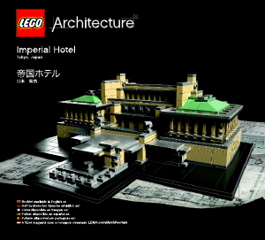 Manual Lego set 21017 Architecture Imperial Hotel