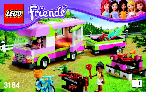 Bruksanvisning Lego set 3184 Friends Campingbilen