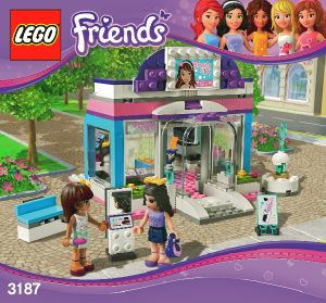 Manual Lego set 3187 Friends Butterfly beauty shop