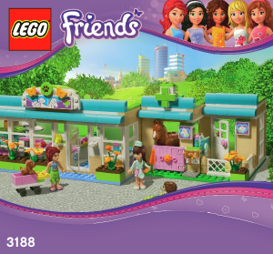Bruksanvisning Lego set 3188 Friends Veterinären i Heartlake