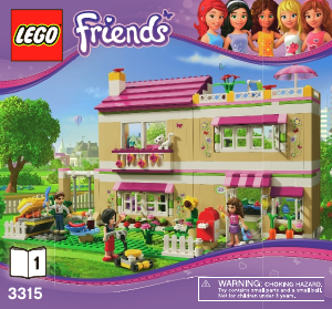 Bedienungsanleitung Lego set 3315 Friends Traumhaus