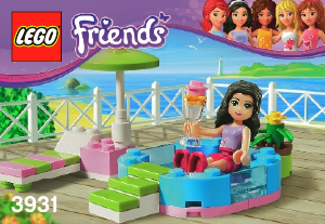 Bruksanvisning Lego set 3931 Friends Emmas pool
