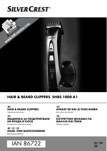 Εγχειρίδιο SilverCrest IAN 86722 Κουρευτική μηχανή