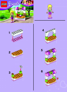 Mode d’emploi Lego set 30113 Friends La pâtisserie de Stéphanie