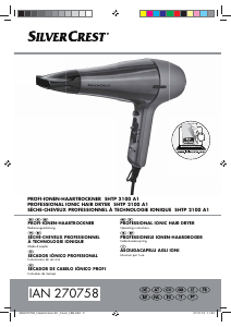 Manual SilverCrest IAN 270758 Secador de cabelo