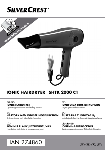 Instrukcja SilverCrest IAN 274860 Suszarka do włosów