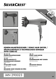 Manual SilverCrest IAN 290023 Secador de cabelo