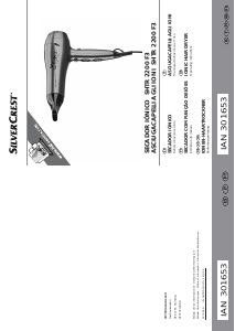 Manual de uso SilverCrest IAN 301653 Secador de pelo