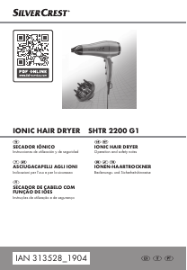 Manual SilverCrest IAN 313528 Secador de cabelo