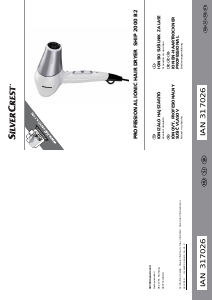 Priročnik SilverCrest IAN 317026 Sušilnik za lase