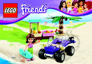 Bruksanvisning Lego set 41010 Friends Olivias strandbil
