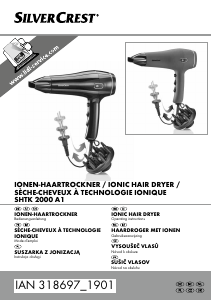 Manual SilverCrest IAN 318697 Hair Dryer