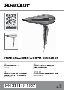 Instrukcja SilverCrest IAN 331149 Suszarka do włosów