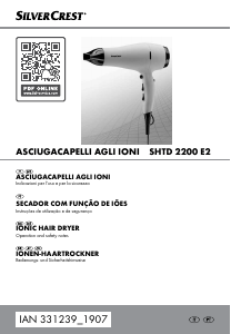 Manual SilverCrest IAN 331239 Secador de cabelo