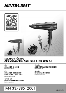 Manual SilverCrest IAN 337885 Secador de cabelo