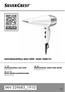 Manuale SilverCrest IAN 339683 Asciugacapelli