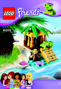 Manual Lego set 41019 Friends Turtles little oasis