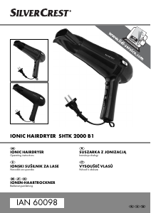 Instrukcja SilverCrest IAN 60098 Suszarka do włosów