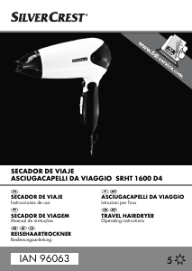 Manual de uso SilverCrest IAN 96063 Secador de pelo