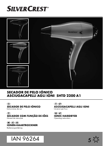 Manual SilverCrest IAN 96264 Secador de cabelo