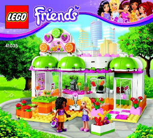 Manuale Lego set 41035 Friends Il bar dei frullati di Heartlake