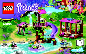 Mode d’emploi Lego set 41038 Friends Base de sauvetage de la jungle