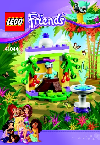 Manual Lego set 41044 Friends Macaws fountain