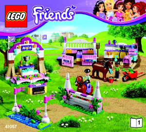 Manual Lego set 41057 Friends Heartlake horse show