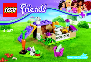 Руководство ЛЕГО set 41087 Friends Зайчата