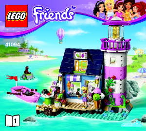 Käyttöohje Lego set 41094 Friends Heartlaken majakka