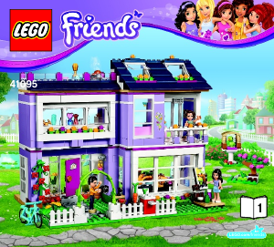 Käyttöohje Lego set 41095 Friends Emman talo