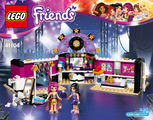 Käyttöohje Lego set 41104 Friends Poptähden pukuhuone