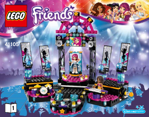 Käyttöohje Lego set 41105 Friends Poptähden esiintymislava